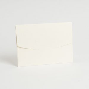 Krem Yatay Oval Kapaklı Davetiye Zarfı (100 Adet) 14x20 cm