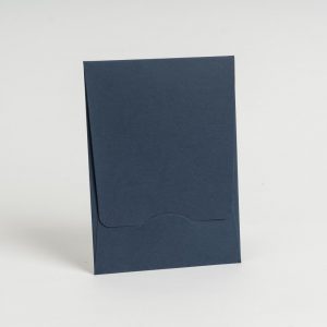 Lacivert Dikey Uzun Kapak Davetiye Zarfı (100 Adet) 14x20 cm