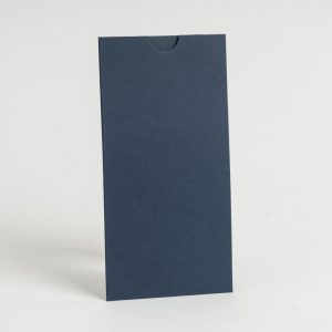 Lacivert Dikey Kapaksız Davetiye Zarfı (100 Adet) 11x22 cm